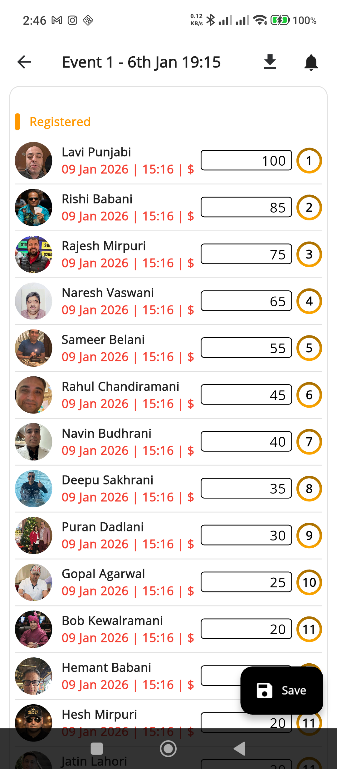 CardStats Admin Scoring