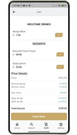 gourmet-food-works Cart
