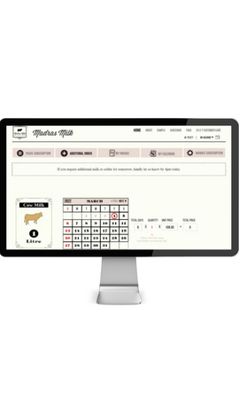 madras-milk Admin Dashboard