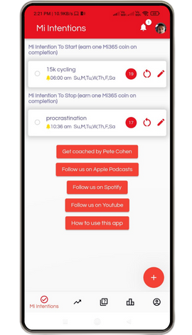 mi365 Additional Intentions